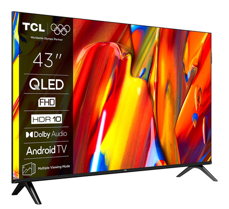 Televizor TCL QLED 43S59K, 108 cm, Smart Android TV, FHD