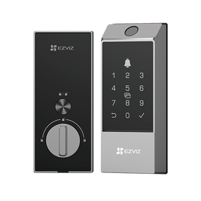 INCUIETOARE INTELIGENTA EZVIZ DL04 PRO, Comunicare: EZVIZ Connect 2.4G Wi-Fi, Putere de lucru: 4 Baterii AA Alkaline, Temp de functionare: 25 °C to 55 °C, Dimensiuni: Panou frontal: 160 × 67 × 25 mm, Panoul din spate: 166 × 70 × 28,5 mm.