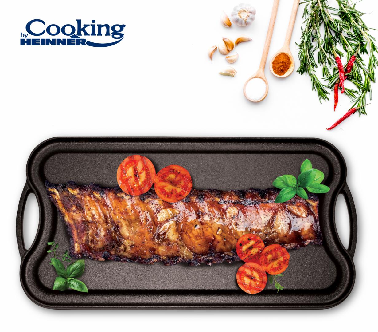 TAVA GRILL/PLITA FONTA PURA, 51X26X2.5 CM, COOKING  BY HEINNER