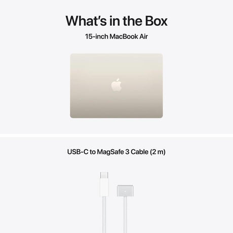MacBook Air 15.3" Retina/Apple M5 (CPU 10-core, GPU 10-core, NeuralEngine16-core)/32GB/1TB - Starlight - INT KB (No Adapter) - 2026 (CTO from MDVF4RO/A)