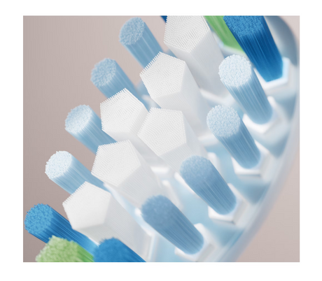 Rezerve PHILIPS Sonicare Plaque Defence HX9044/87, Pachet de 4 capete de periere, Standard, Click-on, Sincronizarea modurilor BrushSync, Alb, L x A x I (mm) 60x25.7x230.5