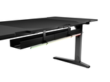 Birou gaming Genesis Holm Modular 160, material lemn/metal, reglabil pe inaltime 70 - 90 cm, iluminare RGB, management cabluri, negru
