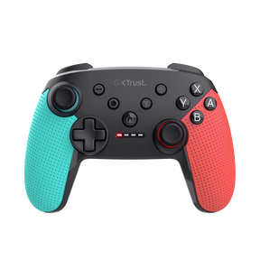 Controller wireless Trust Muta pentru consola Nintendo Switch, 15 butoane, controale: A, B, X, Y, L1, L2, L3, R1, R2, R3, reset, 8-way, start, select, d-input, multicolor