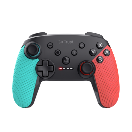 Controller wireless Trust Muta pentru consola Nintendo Switch, 15 butoane, controale: A, B, X, Y, L1, L2, L3, R1, R2, R3, reset, 8-way, start, select, d-input, multicolor