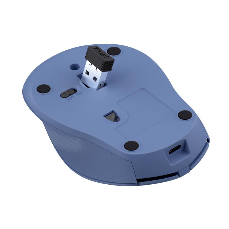 Mouse Trust Zaya reincarbil,1600 DPI, albastru