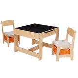 Set masuta si 2 scaune , lemn natur, U-Grow