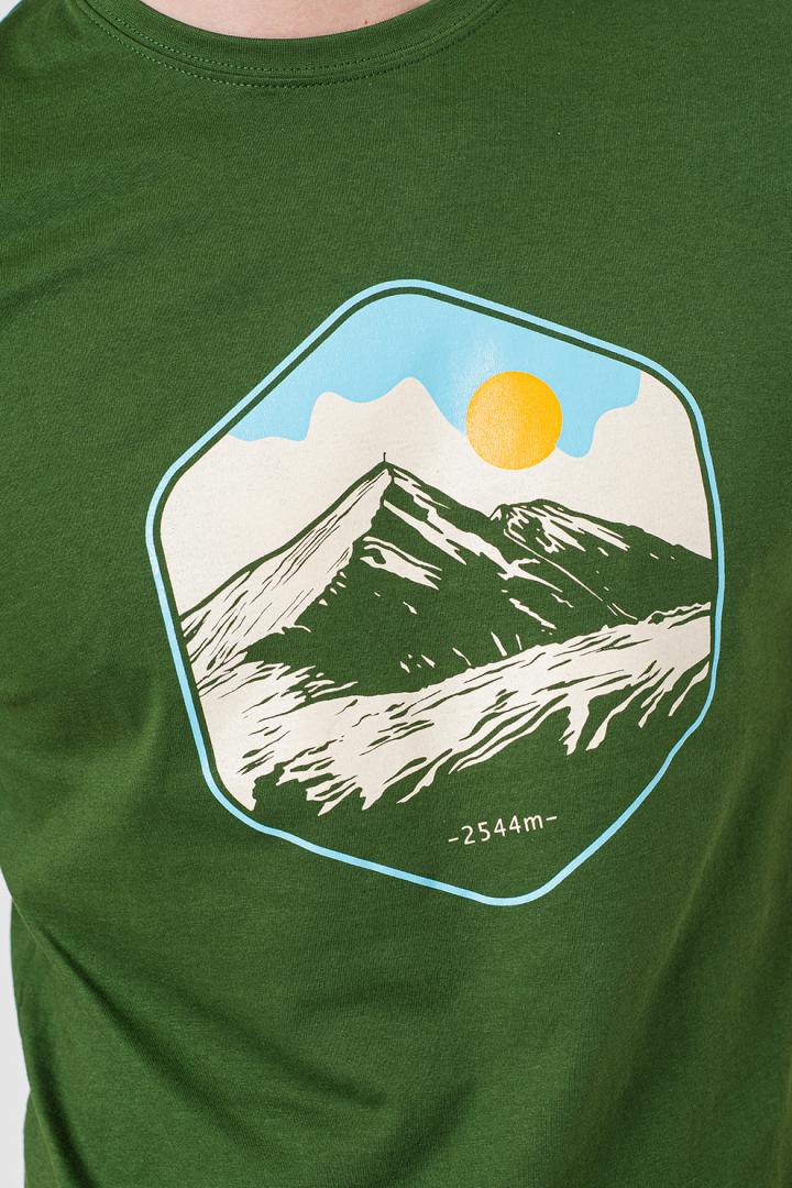 TRICOU CASUAL MOLDOVEANU BARBATI BOTTLE GREEN-M