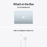 MacBook Air 15.3" Retina/Apple M5 (CPU 10-core, GPU 10-core, NeuralEngine16-core)/24GB/512GB - Sky Blue - INT KB (No Adapter) - 2026  (CTO from MDVQ4RO/A)