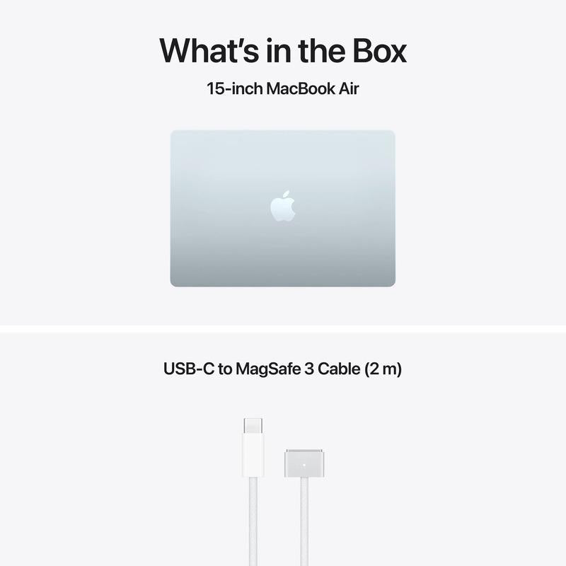 MacBook Air 15.3" Retina/Apple M5 (CPU 10-core, GPU 10-core, NeuralEngine16-core)/24GB/512GB - Sky Blue - INT KB (No Adapter) - 2026  (CTO from MDVQ4RO/A)