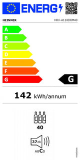 RACITOR DE VINURI HEINNER HRV-A118DRM40