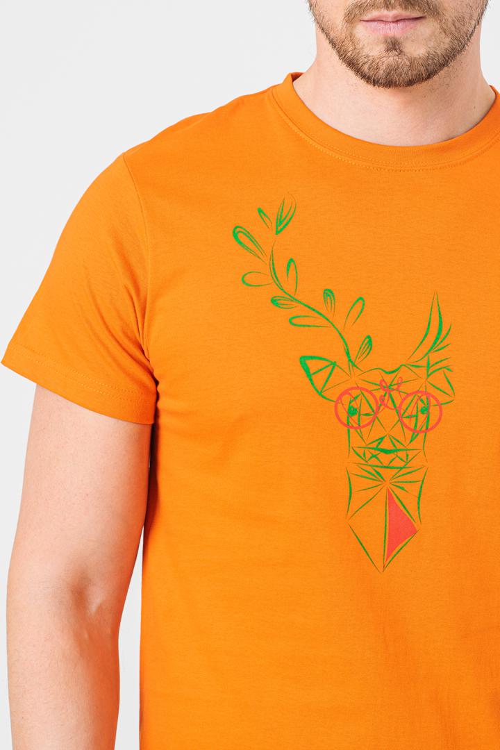 TRICOU  CERB FAMILIE BARBATI ORANGE-XXL
