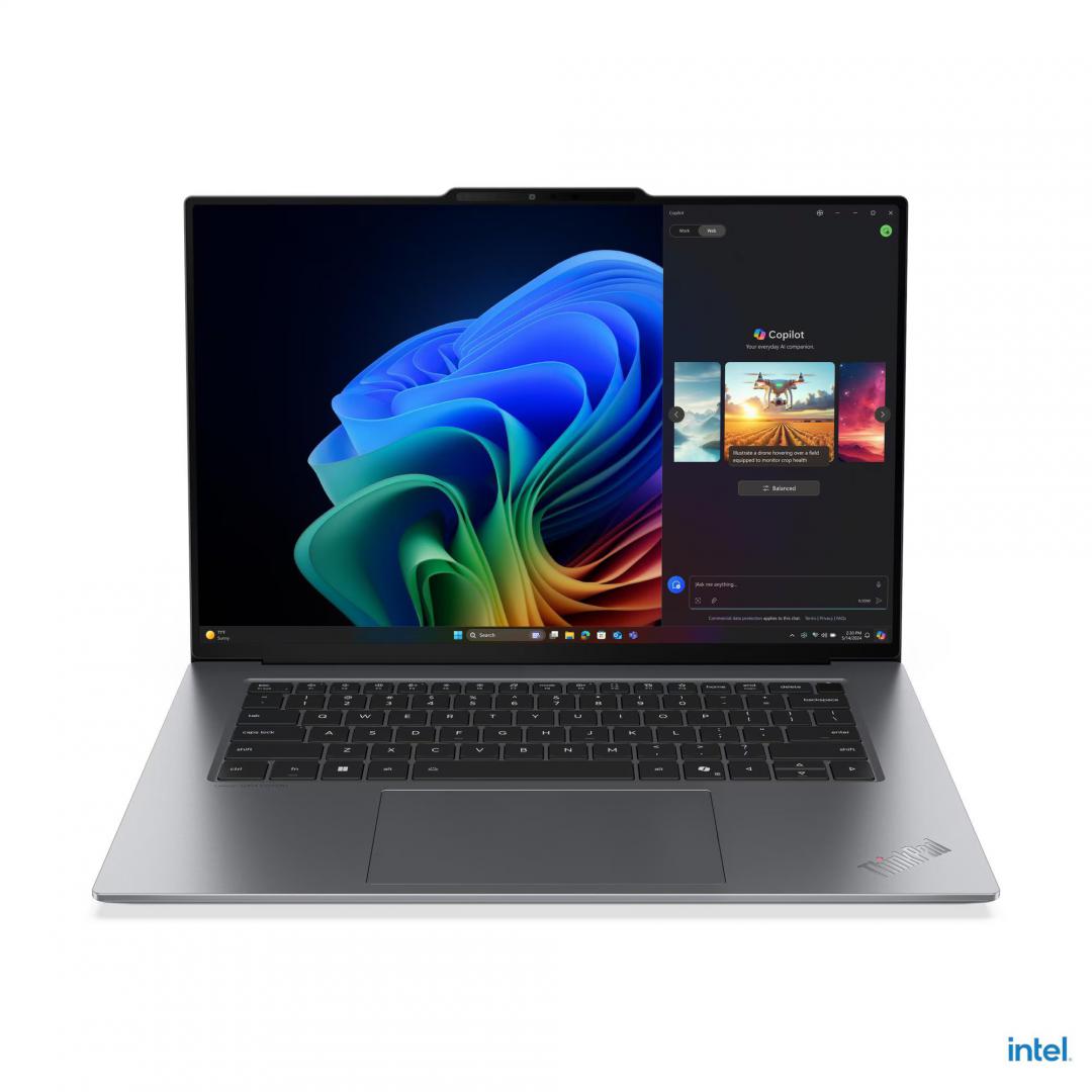 Notebook Business Lenovo ThinkPad X9-15 Gen 1 Aura Edition, cu procesor Intel Core Ultra 7 258V, 15.3'' OLED, 32 GB LPDDR5x, 2 TB SSD, Intel Arc 140V, Windows 11 Pro