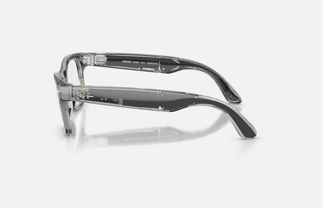 Ray-Ban Meta Wayfarer Gen 2 AI Glasses Shiny Transparent Grey/Sapphire Transitions RW4012 6840MF 53