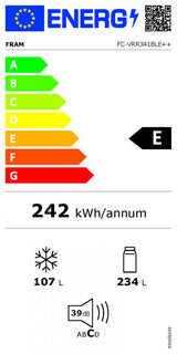 COMBINA FRIGORIFICA  FRAM FC-VRR341BLE++