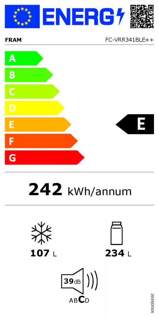 COMBINA FRIGORIFICA  FRAM FC-VRR341BLE++