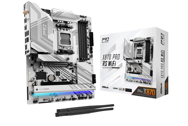 Placa de baza ASRock X870 Pro RS WiFi, Socket AM5, DDR5, ATX