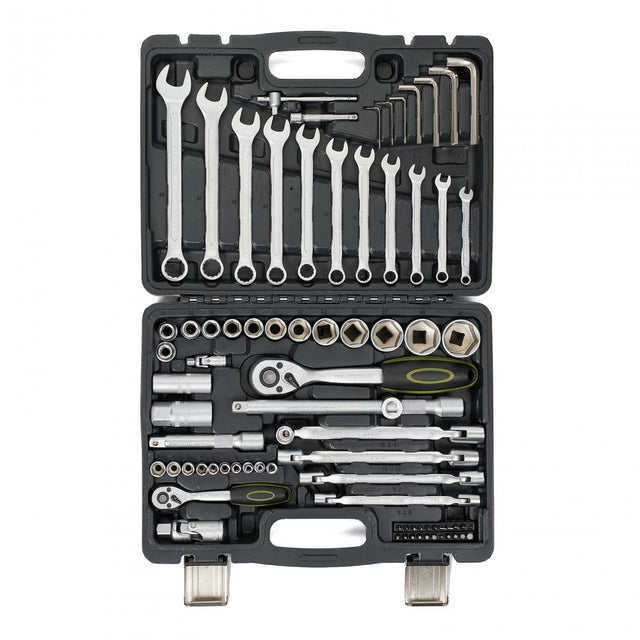 HR TRUSA 77 PIESE 1/4"&1/2" CR-V