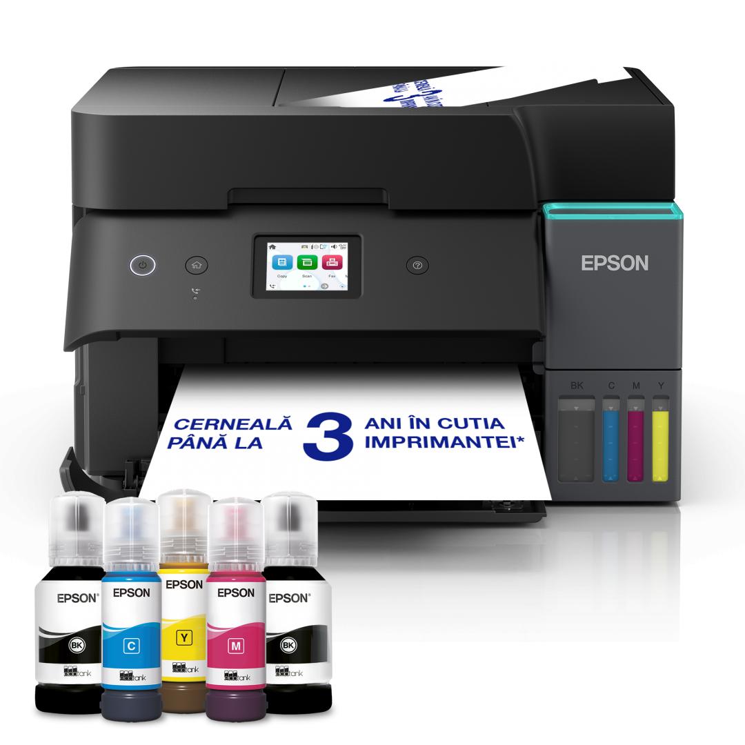 Multifunctional inkjet EPSON EcoTank CISS L6390, format A4, Color, Duplex, Wi-Fi