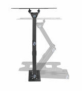 Suport de perete Akai cu inclinatie +3/-10°, diagonala display 23"-43", VESA min. 100x100, VESA max. 200x200, suporta pana la 30kg, distanta fata de perete MAX 378mm, negru
