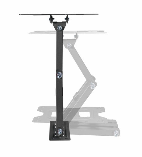 Suport de perete Akai cu inclinatie +3/-10°, diagonala display 23"-43", VESA min. 100x100, VESA max. 200x200, suporta pana la 30kg, distanta fata de perete MAX 378mm, negru