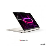 Laptop Consumer Lenovo Yoga 7 2-in-1 16AGP11 Copilot+ PC, cu procesor Ryzen AI 7 445, 16'' OLED, 24 GB LPDDR5x-SDRAM, 1 TB, AMD Radeon 840M, Fara OS, 3 ani Garantie