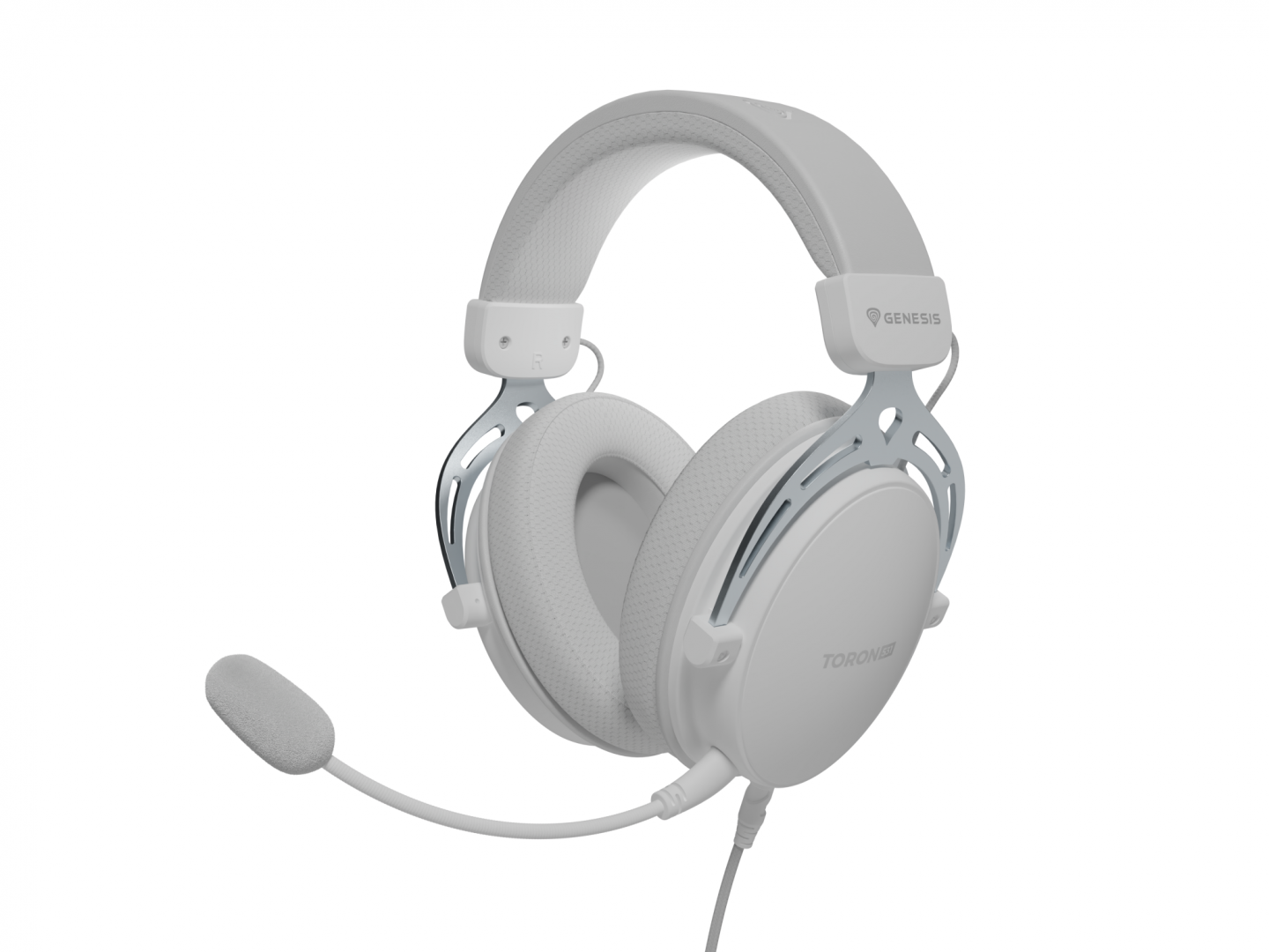Casti Gaming Over-ear Genesis Toron 531, Wired, Alb