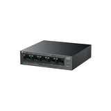 "5-Port 10/100 Mbps Desktop Switch with 4-Port PoE PORT: 4× 10/100 Mbps PoE Ports, 1× 10/100 Mbps Non-PoE Port SPEC: 802.3af, 41 W PoE Power, Desktop Steel Case FEATURE: Extend Mode for 250m PoE Transmitting, PoE Auto Recovery, Plug and Play"