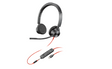 Poly Blackwire 3325 Stereo USB-C Headset +3.5mm Plug +USB-C/A Adapter