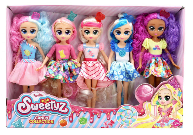 SET DE 5 PAPUSI, SWEETYZ, 23 CM