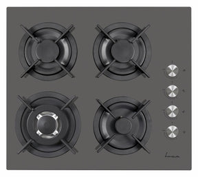 PLITA INCORPORABILA FRAM FBH-V4IWF-GVG, GAZ, 4 ARZATOARE, ARZATOR WOK, CONTROL LATERAL, APRINDERE ELECTRICA INTEGRATA, SISTEM SIGURANTA GAZ, GRATAR FONTA, DUZE INCLUSE, 58x51 cm,  STICLA GRI VICTORIA