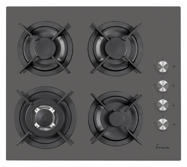 PLITA INCORPORABILA FRAM FBH-V4IWF-GVG, GAZ, 4 ARZATOARE, ARZATOR WOK, CONTROL LATERAL, APRINDERE ELECTRICA INTEGRATA, SISTEM SIGURANTA GAZ, GRATAR FONTA, DUZE INCLUSE, 58x51 cm,  STICLA GRI VICTORIA