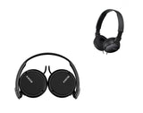 Casti Sony MDRZX110B, Frecventa (Hz) 12 - 22.000, Impedanta (ohmi) 24, Conector Stereo mini in forma de L, placat cu aur, difuzor 30 mm, negru