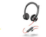 Poly Blackwire 8225 Stereo Microsoft Teams Certified USB-C Headset +USB-C/A Adapter