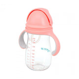 Cana cu pai tritan, roz, 300ml, U-Grow