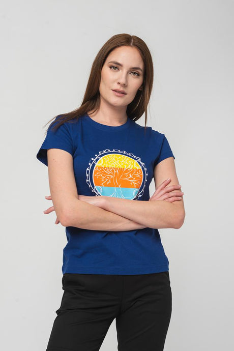 TRICOU  ROATA FAMILIE FEMEI   ROYAL BLUE-XS