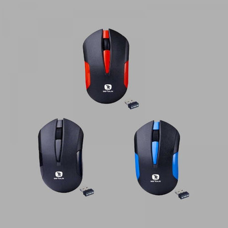 Mouse Serioux wireless, Drago 300, 1000dpi, rosu, baterie AA inclusa ,receptor nano, blister, USB