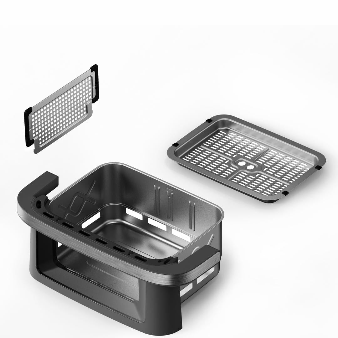 FRITEUZA DUBLA CU AER CALD HEINNER AirBake Revolution HAF-C10DB22GREY