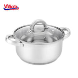 CRATITA INOX+CAPAC 22x10.5CM,3.9L, IRENE, VANORA HOME