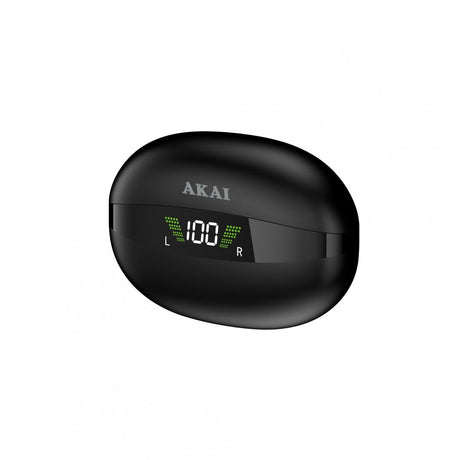 Casti Akai BTE-J350 wireless, bluetooth 5.3, putere intrare incarcare 5V 250mA, răspuns în frecvență: 20Hz ~ 20KHz, negru