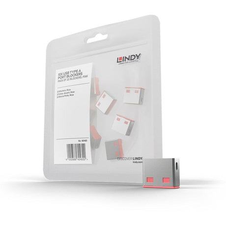 Adaptor USB Locks Lindy, 10 USB, blue