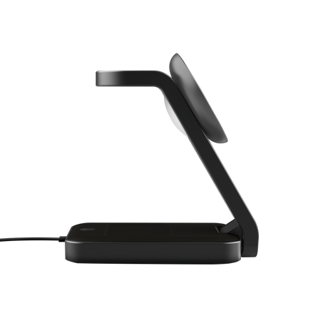 Stand de incarcare 3-in-1 Trust Viro, putere intrare 20W, interfata USB- C, compatibil cu produsele din brandul Apple: iPhone (12 si modele mai noi), Airpods si Apple Watch, negru