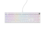 Tastatura gaming mecanica cu fir Genesis Thor 404, iluminare RGB, 107 taste, 11 butoane multimedia, alb
