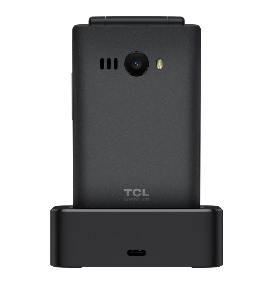 Telefon mobil pliabil TCL OneTouch 4043D, 3.2", 48MB RAM, 128 MB, 4G LTE, Dual SIM, Unisoc T107, Gri
