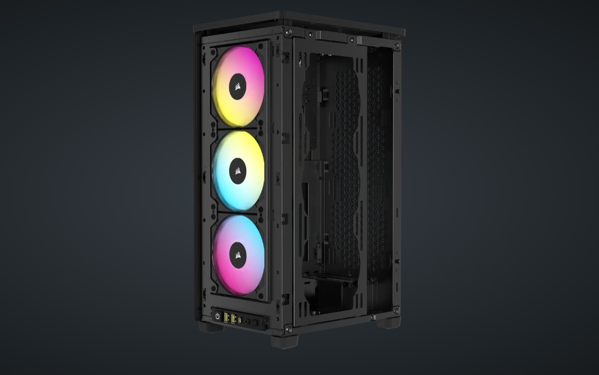Carcasa Corsair 2000D Airflow RGB Mini-ITX NEGRU