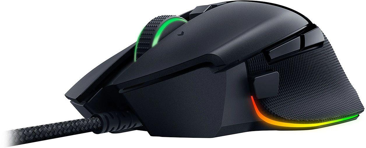 Razer Basilisk V3 35K, cu fir, rezolutie maxima 35000 DPI, 11 butoane programabile, iluminare Razer Chroma™ RGB, senzor Focus Pro 35K Optical Sensor Gen-2,  negru