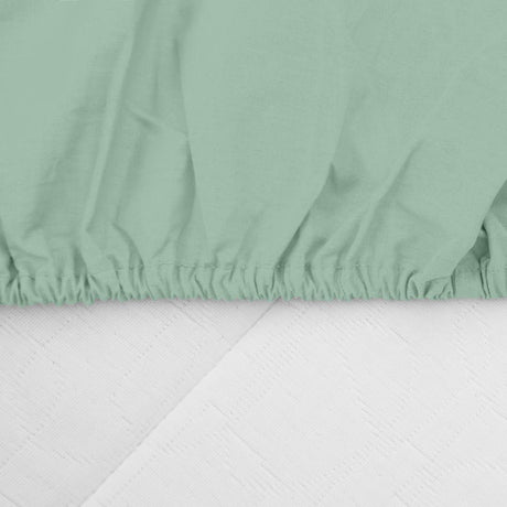 CEARCEAF PAT CU ELASTIC 160X200 CM VERDE