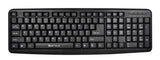 Tastatura Serioux 9400USB, cu fir, US layout, neagra, 104 taste, USB