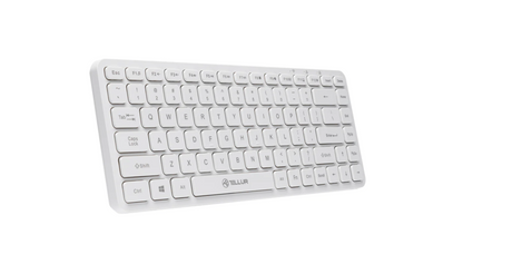 Tastatura wireless Tellur mini, numar tasete 84, dinmensiune 430 x 123 x 15 mm, alb