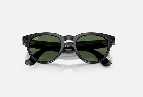 RayBan Meta HEADLINER Low Bridge Fit - Shinny Black - G-15 Green GEN2