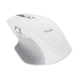 Mouse Trust Ozaa+, wireless RF 2.4GHz, bluetooth, conectivitate USB 1.1, 2.0, 3.0, rezolutie maxima 3200 DPI, alb
